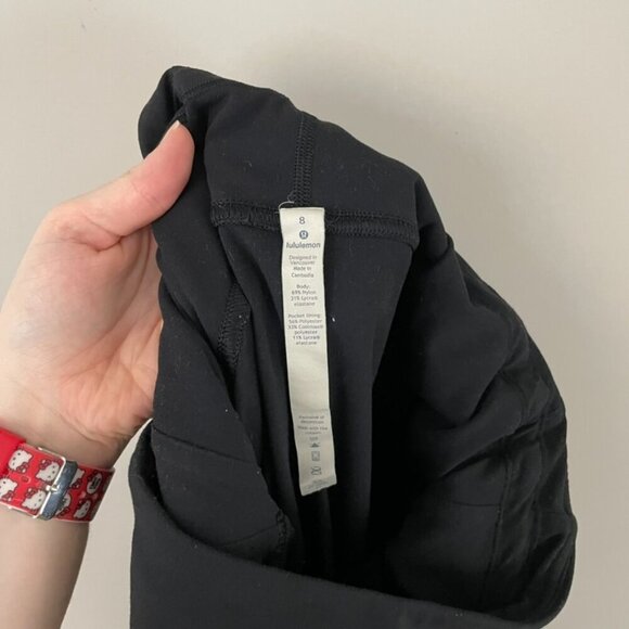 Lululemon Lead The Pack Tight Reflective Black Leggings Size 8 - Picture 5 of 9